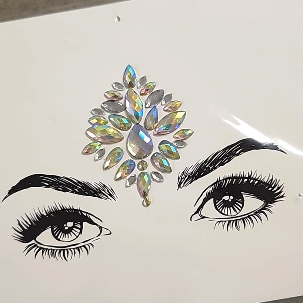 Rhinestone Face Art